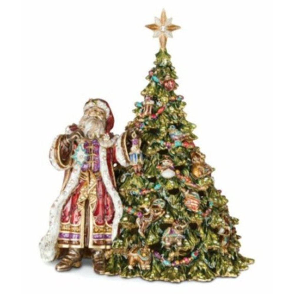 Jay Strongwater St. Nicholas Santa With Tree Music